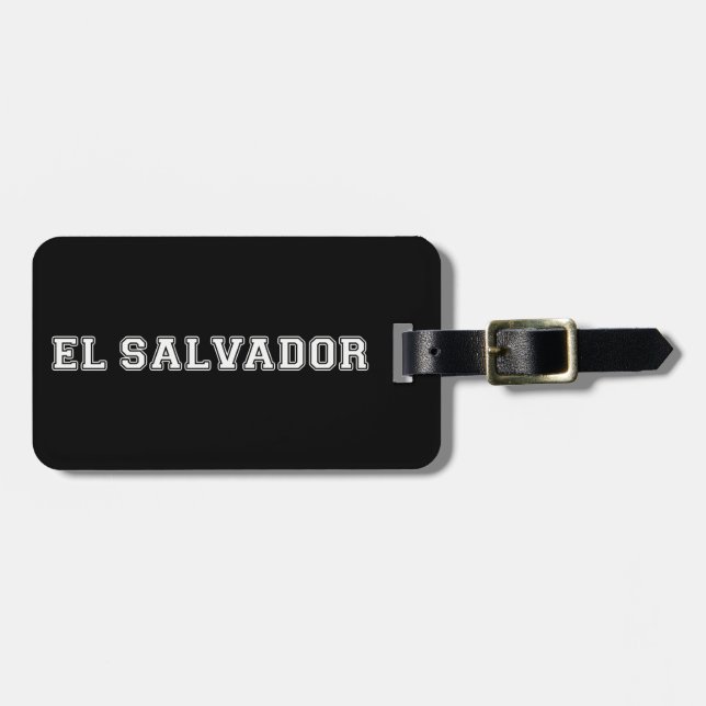 Etiqueta De Bagagem El Salvador (Frente Horizontal)