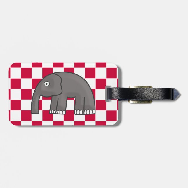 Etiqueta De Bagagem elefante (Traseira Horizontal)
