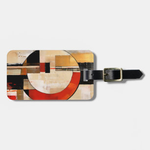 Etiqueta De Bagagem Elegância Celestial: Exploração de Abstrato em Bei