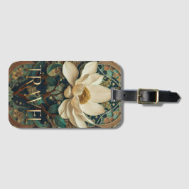 Etiqueta De Bagagem Elegant Lotus Flower