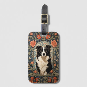 Etiqueta De Bagagem Elegante Border Collie Morris Inspirou