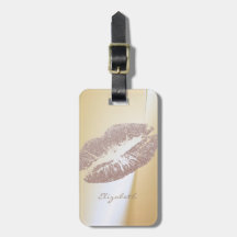 Elegante Chique com Brilho - Lábios Personalizados
