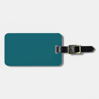 Etiqueta De Bagagem elegante cor azul-teal cria