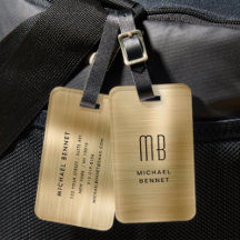 Elegante Dourado Monogramado Metalizado Brilhante