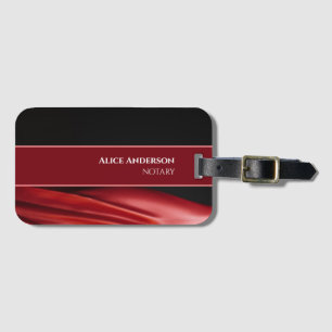 Etiqueta De Bagagem Elegante vermelho sangrento luxuoso feminino color