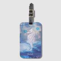 Elegante Vintage Cavalo Azul Oceano Azul Nome das 