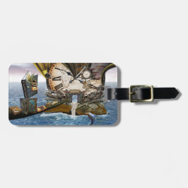 Etiqueta De Bagagem Elegante Vintage Steampunk Dragon art Suede Wristl