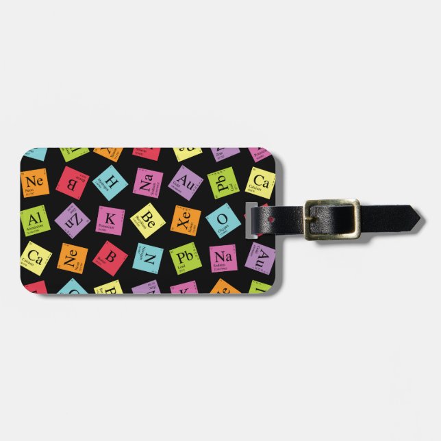 Etiqueta De Bagagem Elementos periódicos (Frente Horizontal)