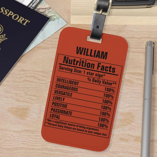 Etiqueta De Bagagem Elementos Químicos Engraçados Características Pess (Criador carregado)