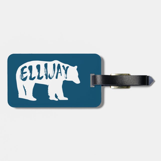 Etiqueta De Bagagem Ellijay Georgia Bear (Traseira Horizontal)