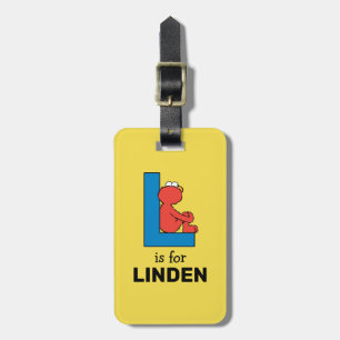 Etiqueta De Bagagem Elmo Alphabet Azul L