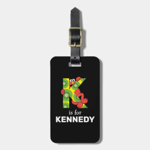 Etiqueta De Bagagem Elmo Alphabet K Kiwi
