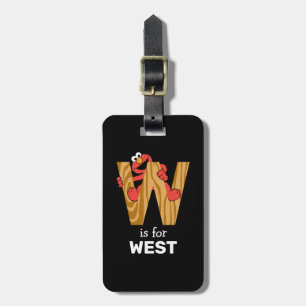 Etiqueta De Bagagem Elmo Alphabet W Madeira