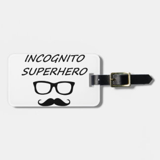 Etiqueta De Bagagem Em incógnito super-herói 04B