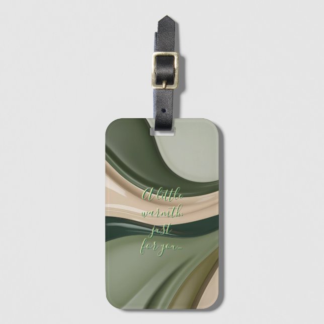 Etiqueta de bagagem em na moda gráfico (Frente Vertical)