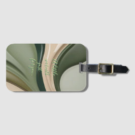 Etiqueta de bagagem em na moda gráfico