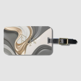 Etiqueta de bagagem em na moda gráfico