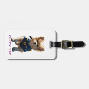 Etiqueta De Bagagem Emblem de cães de serviço