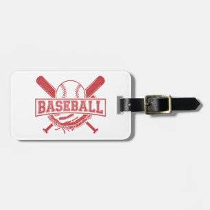 Etiqueta De Bagagem Emblema clássico de baseball