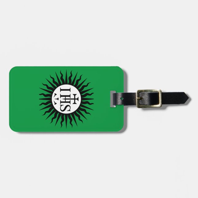 Etiqueta De Bagagem Emblema da Sociedade de Jesus (Frente Horizontal)