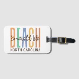 Etiqueta De Bagagem Emerald Isle Beach North Carolina (Sands)