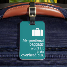 Etiqueta de bagagem emocional