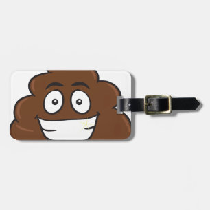Etiqueta De Bagagem emoji de cocô engraçado