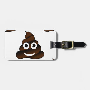 Etiqueta De Bagagem emoji de cocô engraçado