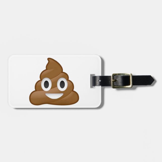 Etiqueta De Bagagem Emoji do tombadilho (Frente Horizontal)