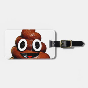 Etiqueta De Bagagem emoji feliz e engraçado
