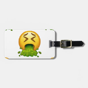 Etiqueta De Bagagem emoji que puking
