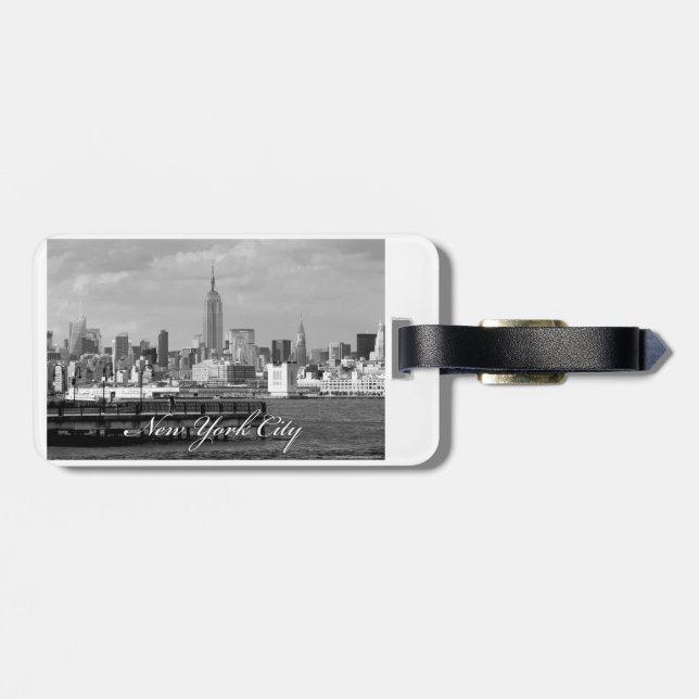 Etiqueta De Bagagem Empire State Nova Iorque (Traseira Horizontal)