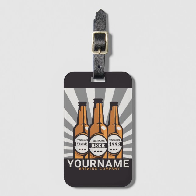 Etiqueta De Bagagem Empresa Personalizada De Criação De Artesanatos De (Frente Vertical)