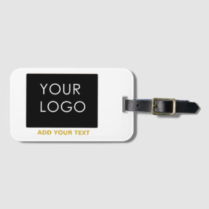 Etiqueta De Bagagem Empresa personalizável Adicionar logotipo Branco m