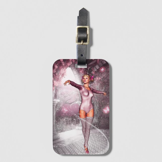 Etiqueta De Bagagem Encantada Ballerina (Frente Vertical)