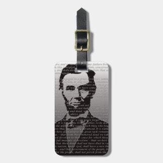 Etiqueta De Bagagem Endereço de Abe Lincoln Gettysburg