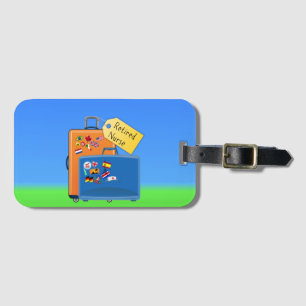 Etiqueta De Bagagem Enfermeira aposentada, embalada e pronta para ir