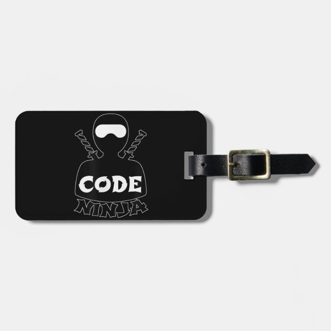 Etiqueta De Bagagem Engenheiro de Codificação de Computadores Ninja -  (Frente Horizontal)