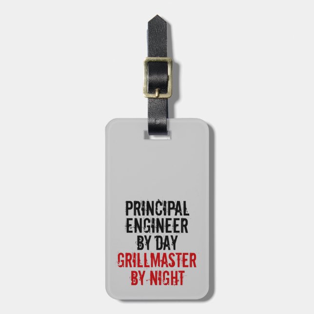 Etiqueta De Bagagem Engenheiro Principal Grillmaster (Frente Vertical)