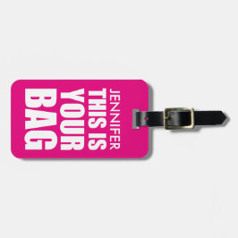 Etiqueta De Bagagem Engraçada Atenção à Viagem de Bagagem Personalizad