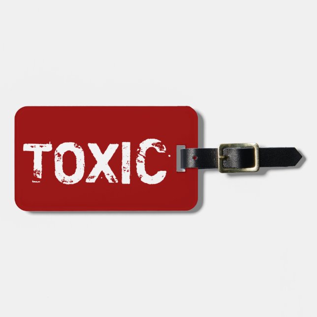 Etiqueta de bagagem engraçada para bolsas e malas  (Frente Horizontal)