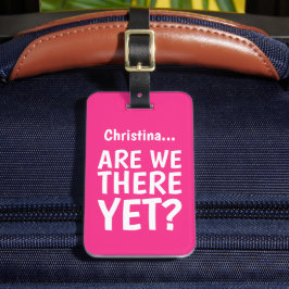 Etiqueta De Bagagem Engraçado Cotação Girly Bright Tag de Viagem de Ba
