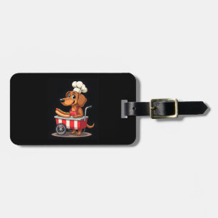 Etiqueta De Bagagem Engraçado Dachshund Cachorro Cachorro Sanduíche We