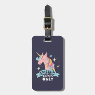 Etiqueta De Bagagem Engraçado Humor Unicorn Vibe Apenas