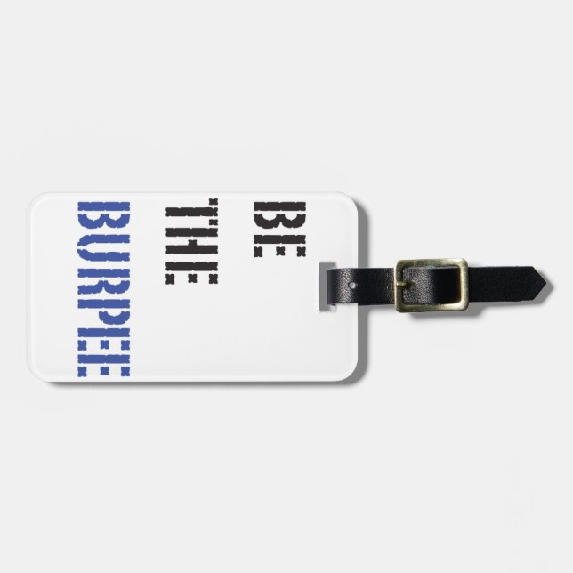 Etiqueta De Bagagem Engraçado Malhação Burpee Gym Humor (Frente Horizontal)