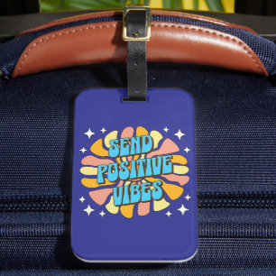 Etiqueta De Bagagem Enviar Vibrações Positivas