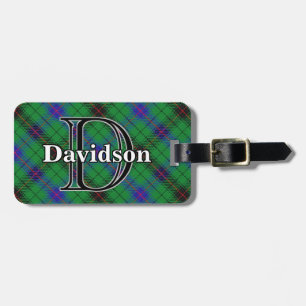 Etiqueta De Bagagem Epic Scotland Clan Davidson Tartan