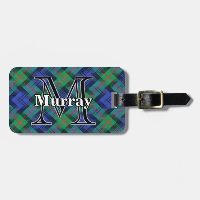 Etiqueta De Bagagem Epic Scotland Clan Murray Tartan (Frente Horizontal)