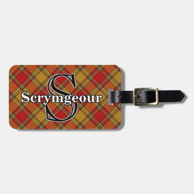 Etiqueta De Bagagem Epic Scotland Clan Scrymgeour Tartan (Frente Horizontal)