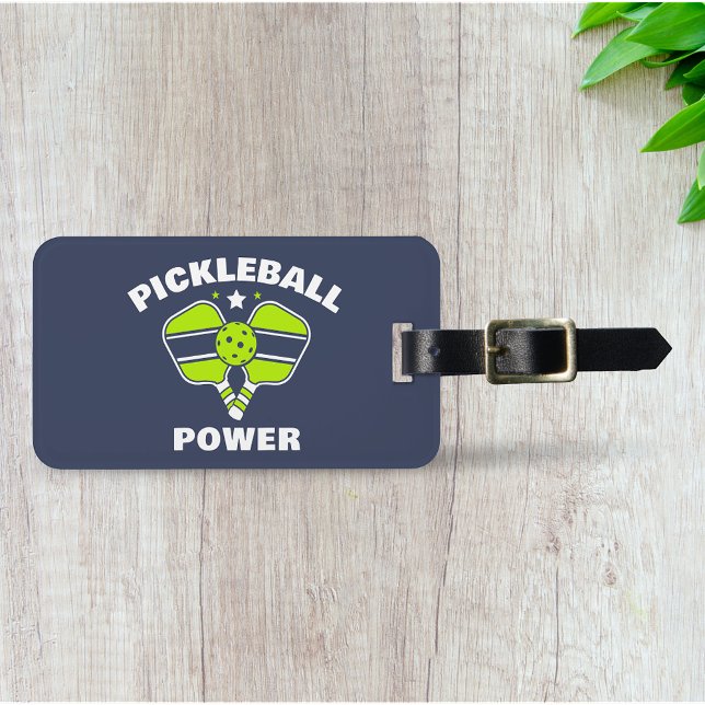 Etiqueta De Bagagem Equipe de Pickleball Personalizada (Criador carregado)